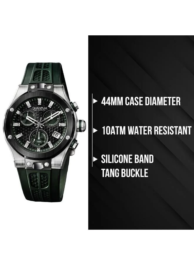 Quantum  Men's Silicone Analog Watch HNG1230.355 - 44 mm for Men | Best Price UAE